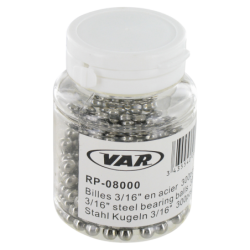 VAR | Bottle of 300 bearing balls, 3/16'' (4,76mm)