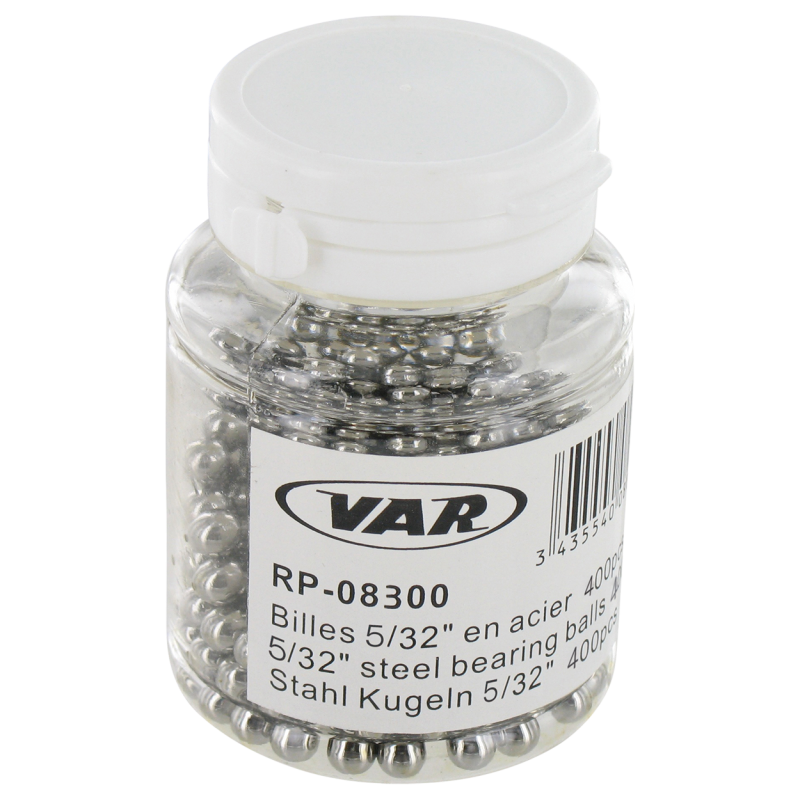 VAR | Bottle of 400 bearing balls, 5/32'' (3,96 mm)
