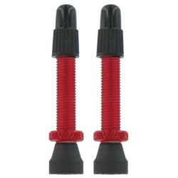 VAR | 2 alloy Presta valves - 35mm red