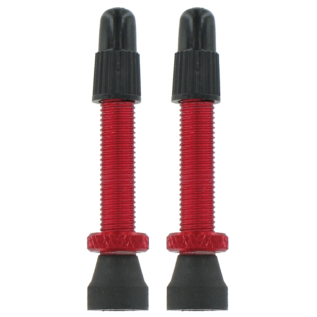 VAR | 2 alloy Presta valves - 35mm red