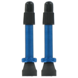VAR | 2 alloy Presta valves - 35mm blue