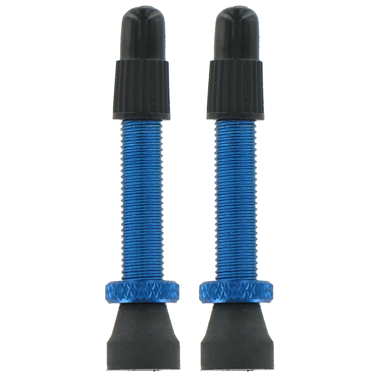 VAR | 2 alloy Presta valves - 35mm blue