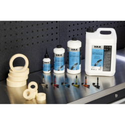 VAR | 2 alloy Presta valves - 35mm blue