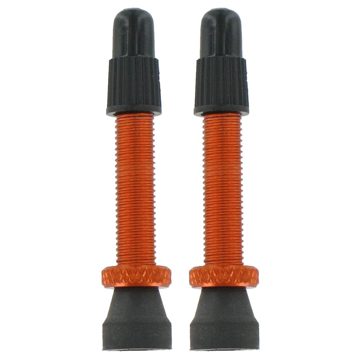 VAR | 2 alloy Presta valves - 35mm orange