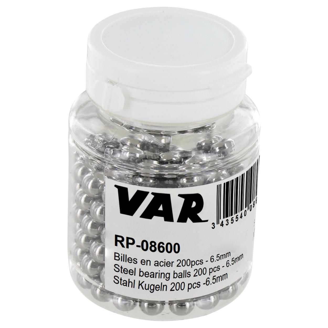 VAR | Bottle of 200 bearing balls 6,5mm