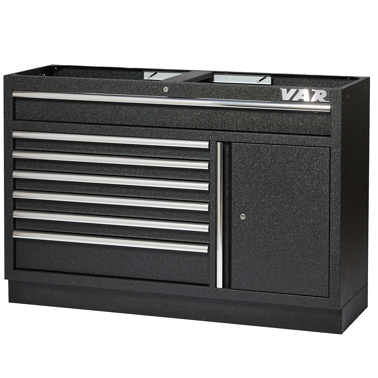 VAR | Grand meuble 7 tiroirs 1 porte - Edition noire