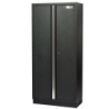 VAR | 2-door tall cabinet with 4 shelves - full black series