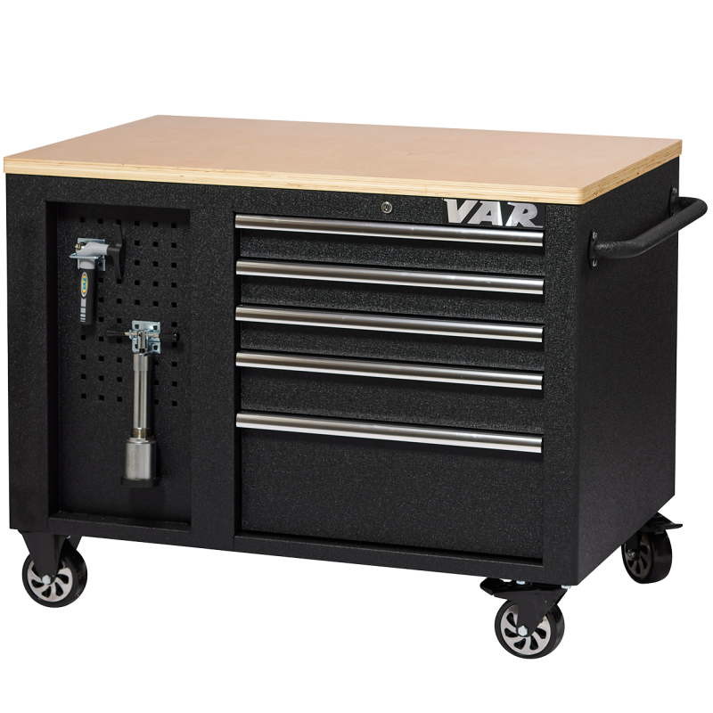 VAR | Servante établi 10 tiroirs 2 portes - Edition noire