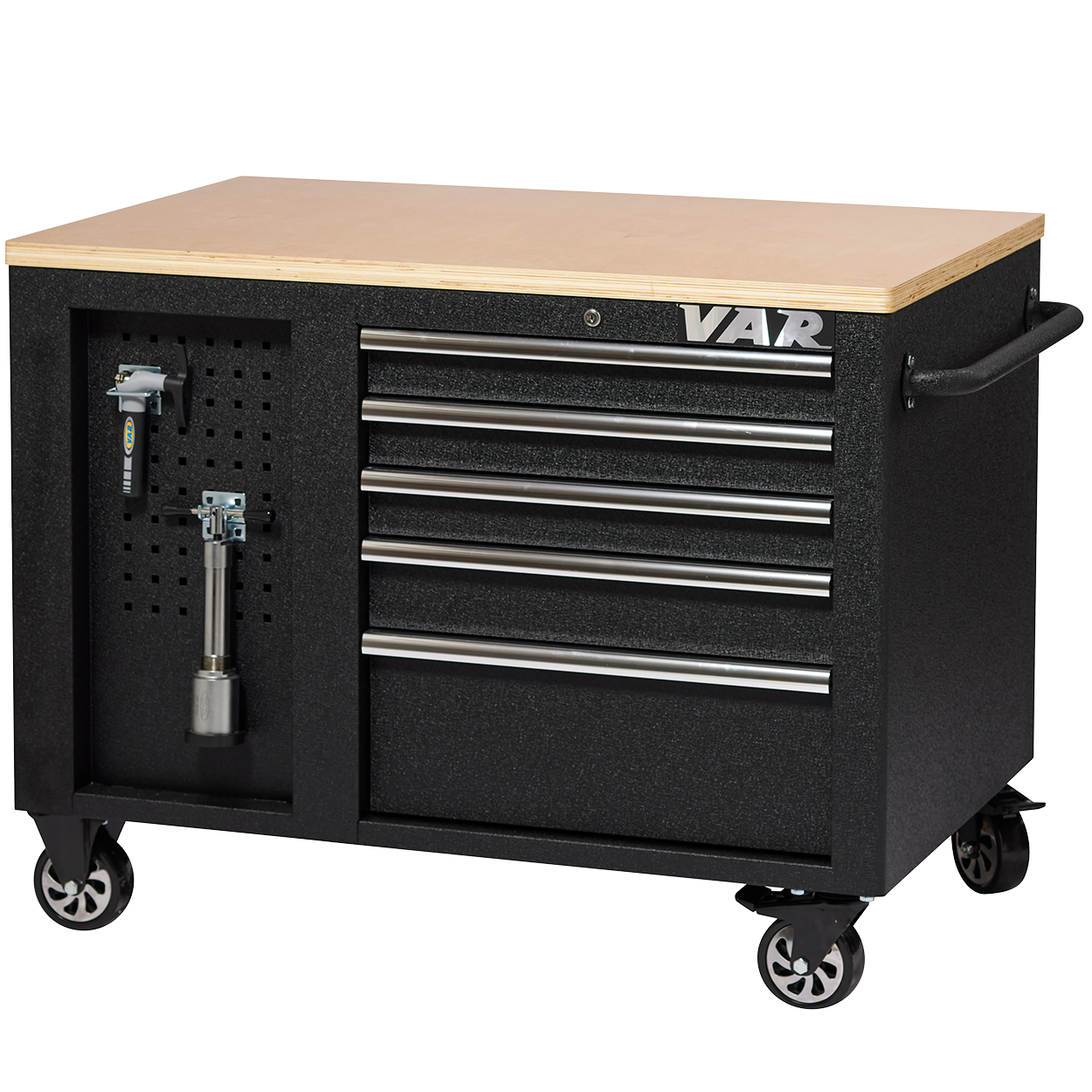 VAR | Servante établi 10 tiroirs 2 portes - Edition noire