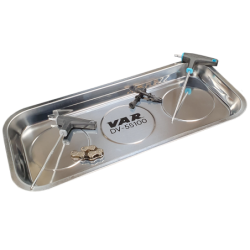 VAR | Rectangular magnetic parts tray - stainless steel