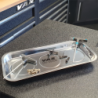 VAR | Rectangular magnetic parts tray - stainless steel