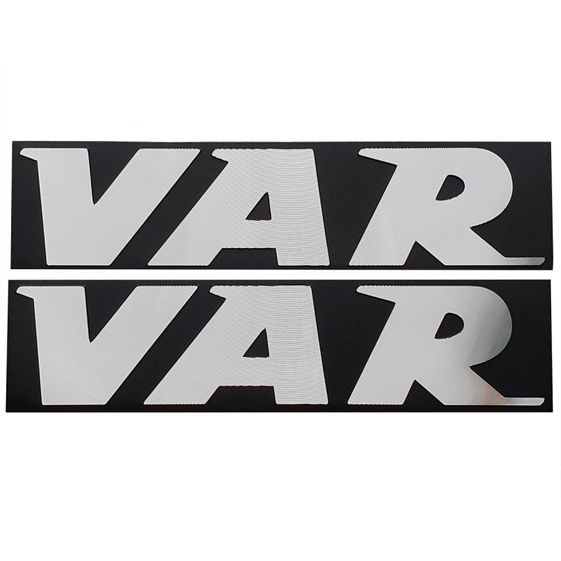 VAR | Set of 2 VAR stickers for black cabinets