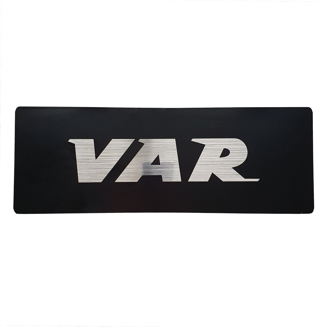 VAR | Sticker VAR 345x122mm - fond noir lettres aluminium 