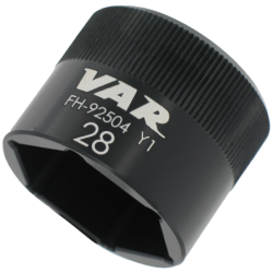 VAR | Flat-faced socket for fork top cap 28mm