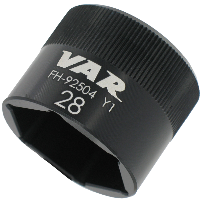 VAR | Flat-faced socket for fork top cap 28mm
