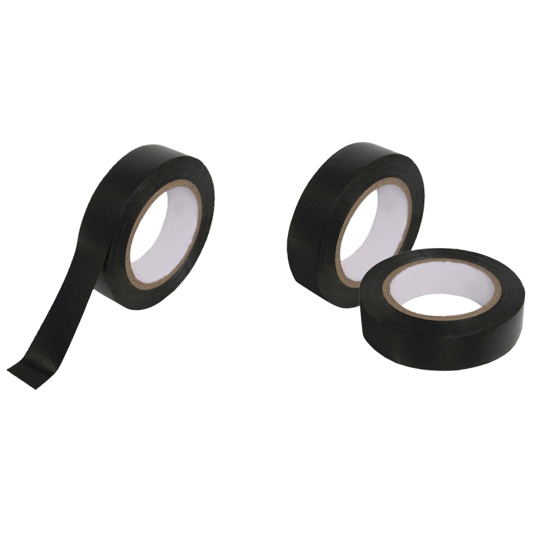 VAR | Set of 3 black self adhesive tape - 15mm x 20m