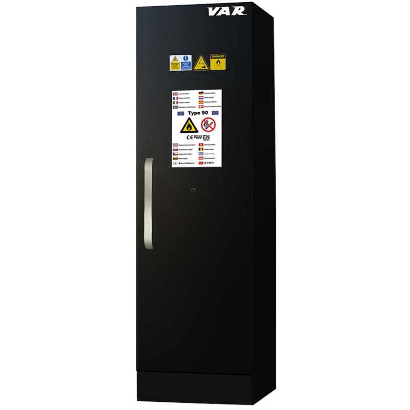 VAR | Battery storage cabinet w/ shelves - tall - 60cm - 1 door
