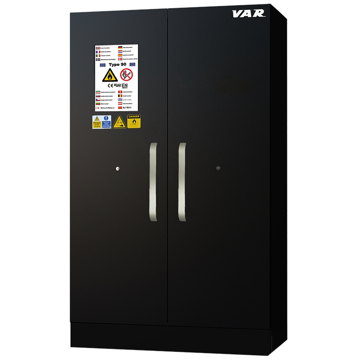 VAR | Armoire stockage batteries haute 120cm - étagères/prises/ventilation