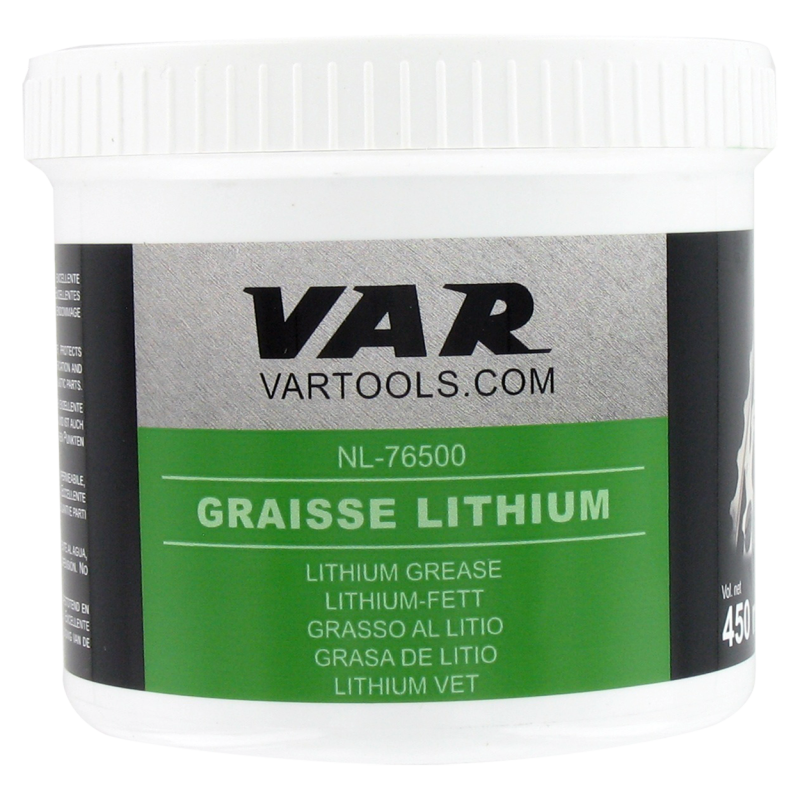 VAR | Graisse au lithium verte pour roulements - pot 450 ml