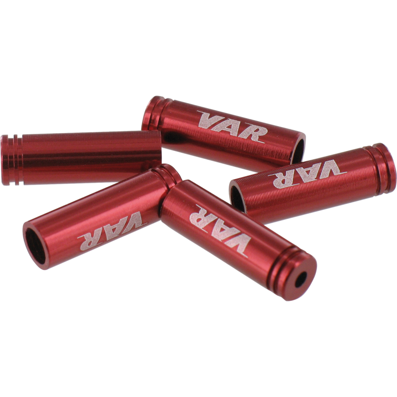 VAR | Polybag 4 cable ends for rear cables - red