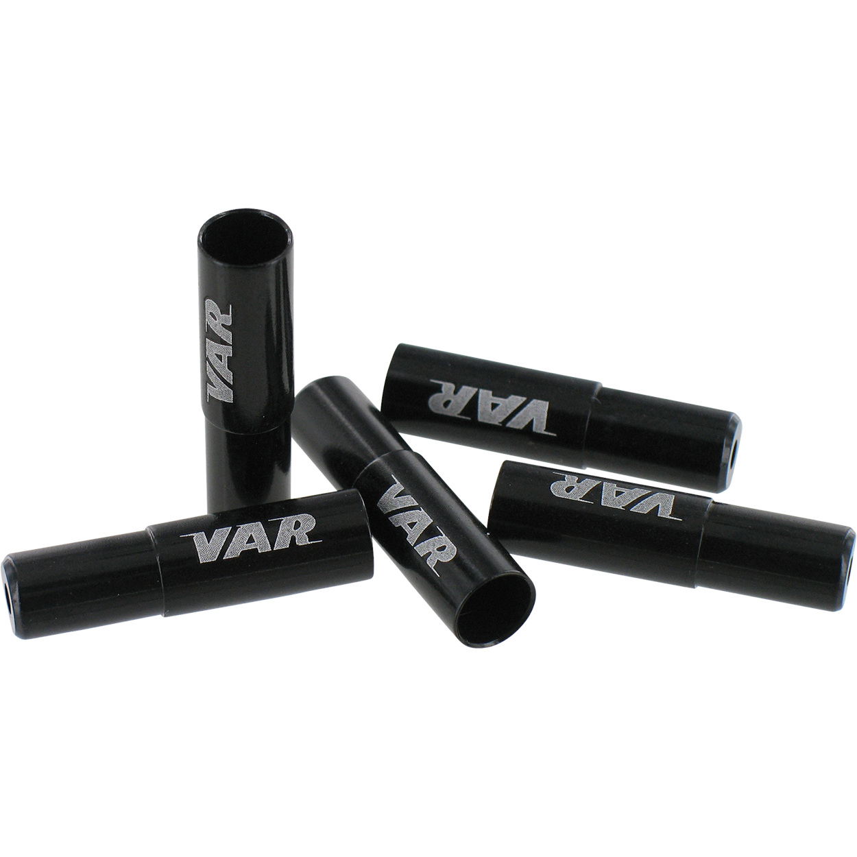 VAR | Polybag 4 cable ends for brake cables - black