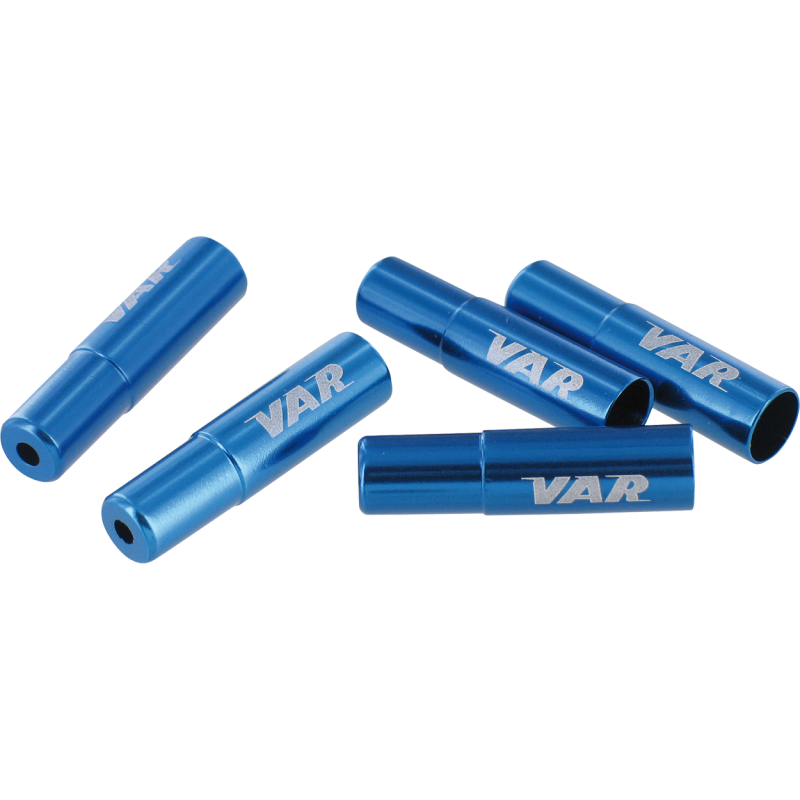 VAR | Polybag 4 cable ends for brake cables - blue