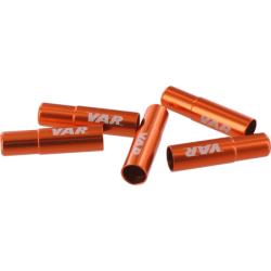 VAR | Polybag 4 cable ends for brake cables - orange