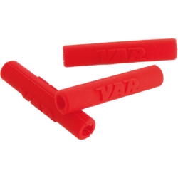 VAR | Polybag 4 cable tips 5mm - red