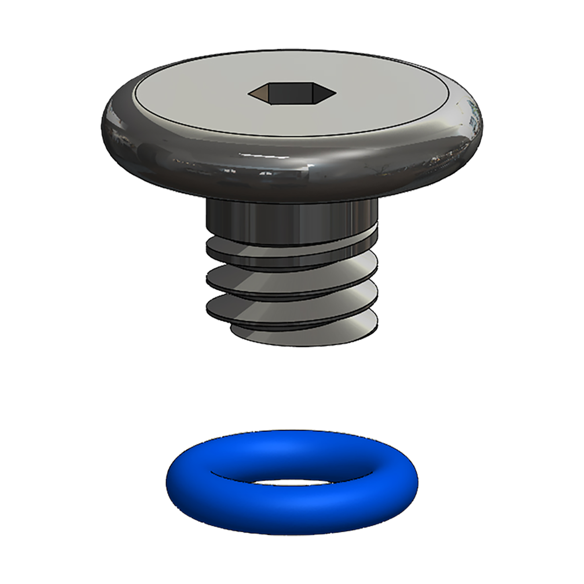 VAR | SHIMANO cap seal blue color bottle 50 pcs 