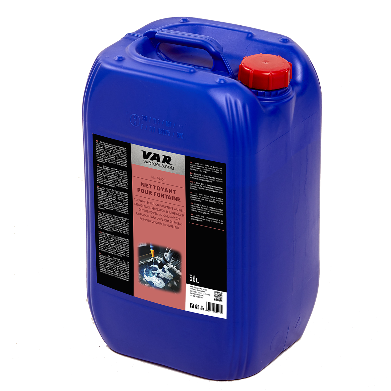 VAR | Cleaning solution for parts washer - 20 L - Without COV