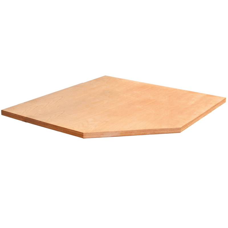 VAR | Plateau bois d'angle pour grande profondeur