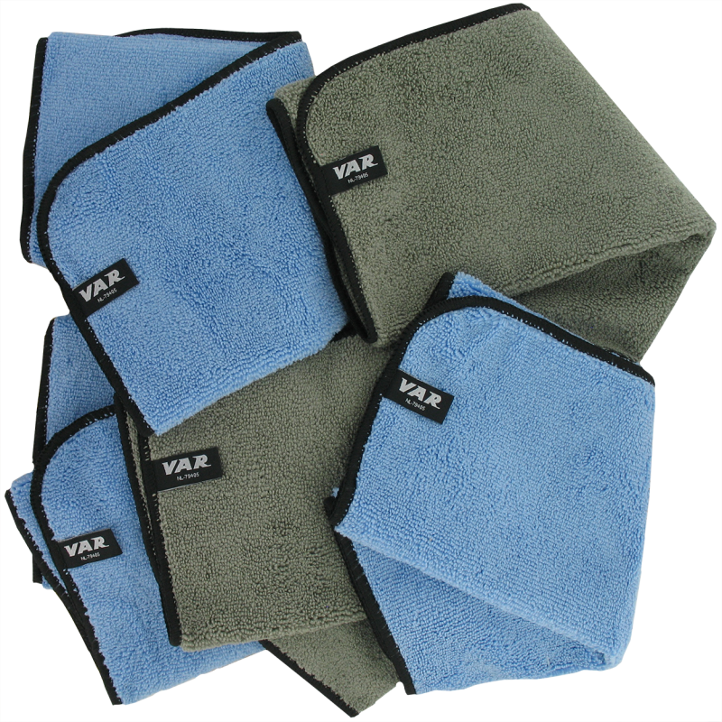 VAR | Set of 5 microfiber cleaning and polishing cloths