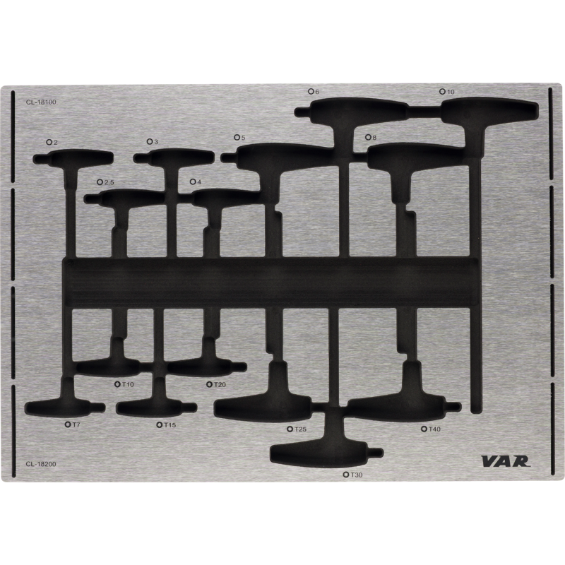 VAR | Tool tray for hex and Torx wrenches
