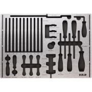 VAR | Tool tray for cone wrenches and wheel building with pre-cut zone