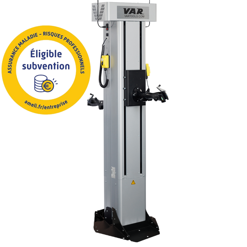 VAR | Double electric repair stand with floor fastening - 85Kg