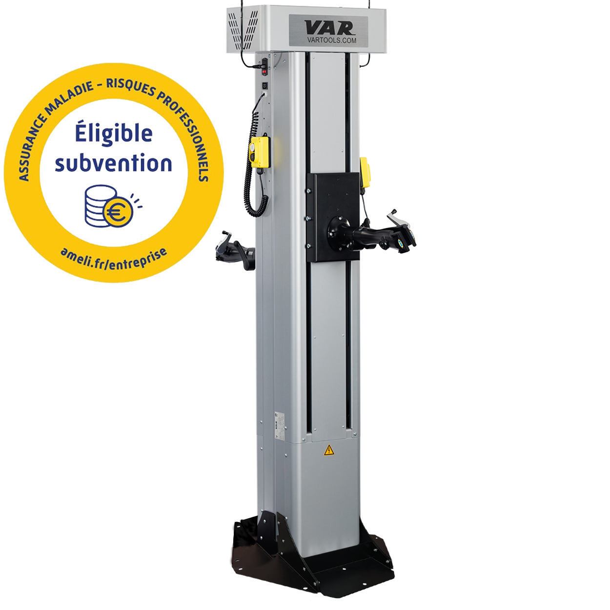VAR | Pied électrique professionnel double avec ancrage au sol - 85 Kg