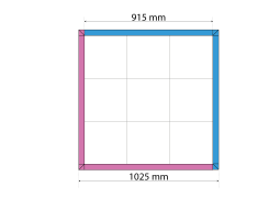 VAR | Anti-fatigue floor mat 915x915x16mm - black