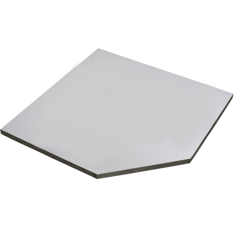 VAR | Deep stainless steel benchtop for corner cabinet 1101 x 1101 x 38
