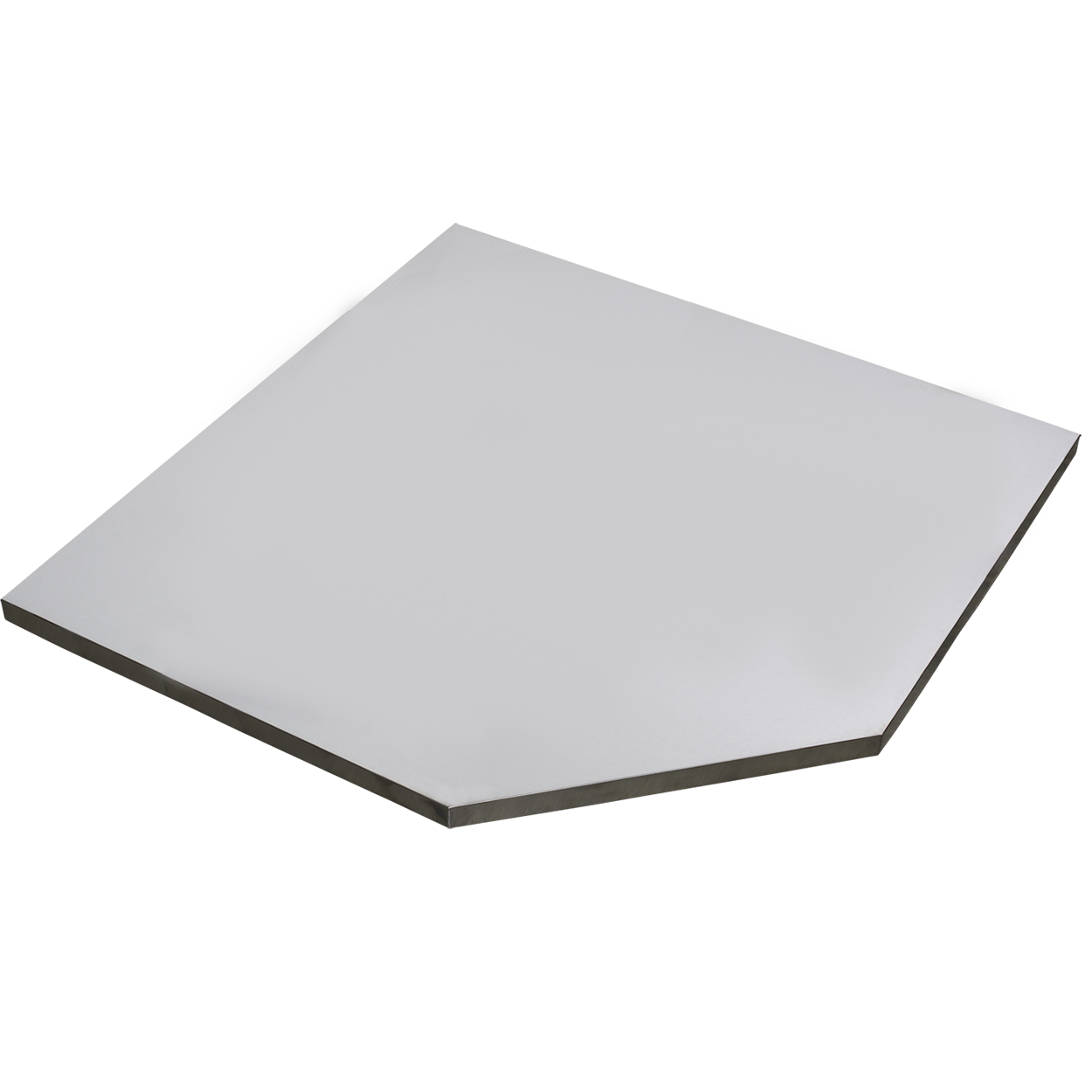 VAR | Panneau d'angle inox - 1101 x 1101 x ép 40 mm