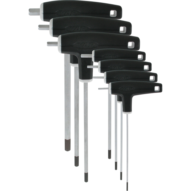 VAR | Set 7 P-handled hex wrenches from 2 to 8mm