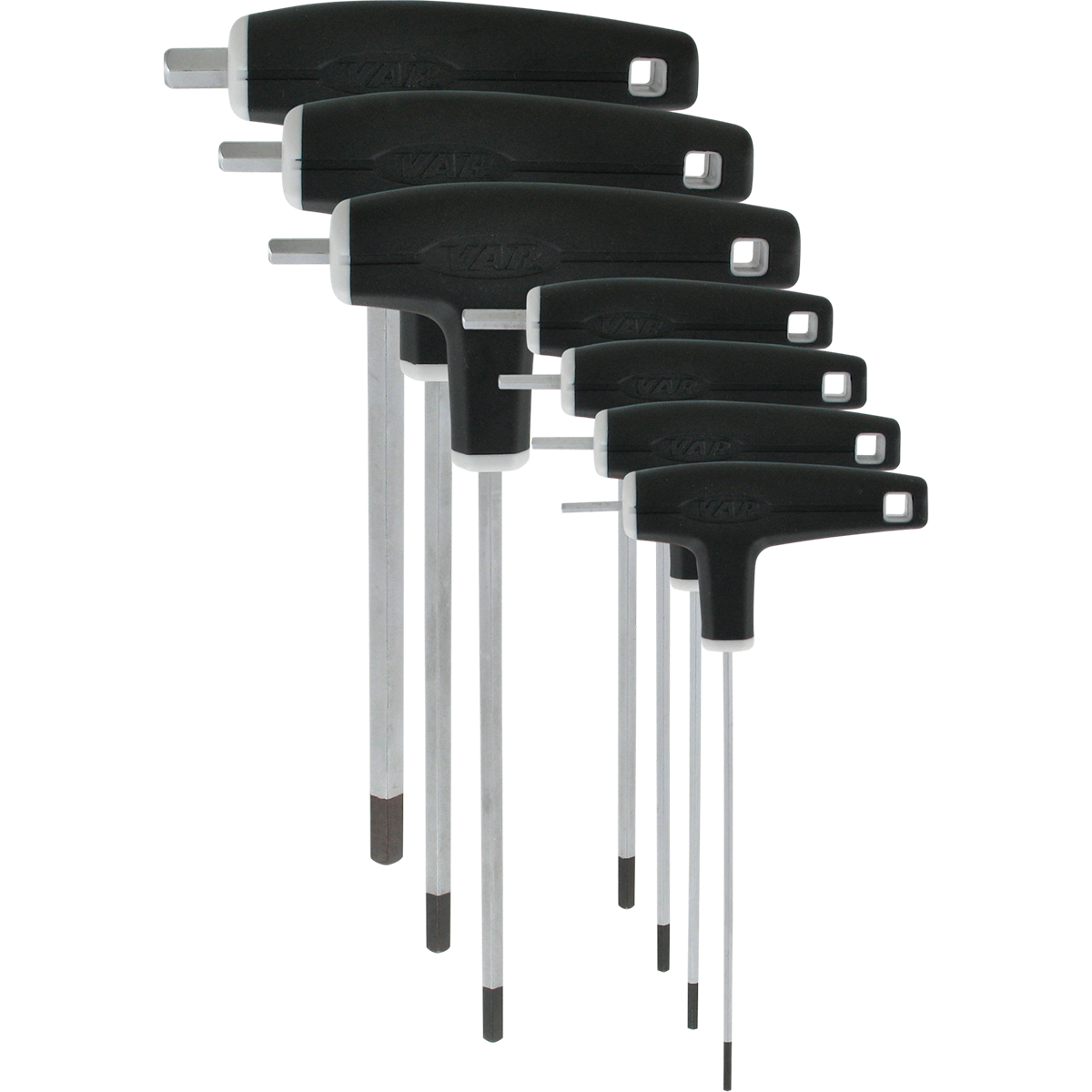 VAR | Set 7 P-handled hex wrenches from 2 to 8mm