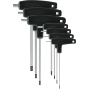 VAR | Set 7 P-handled hex wrenches with ball-ends from 2 to 8mm