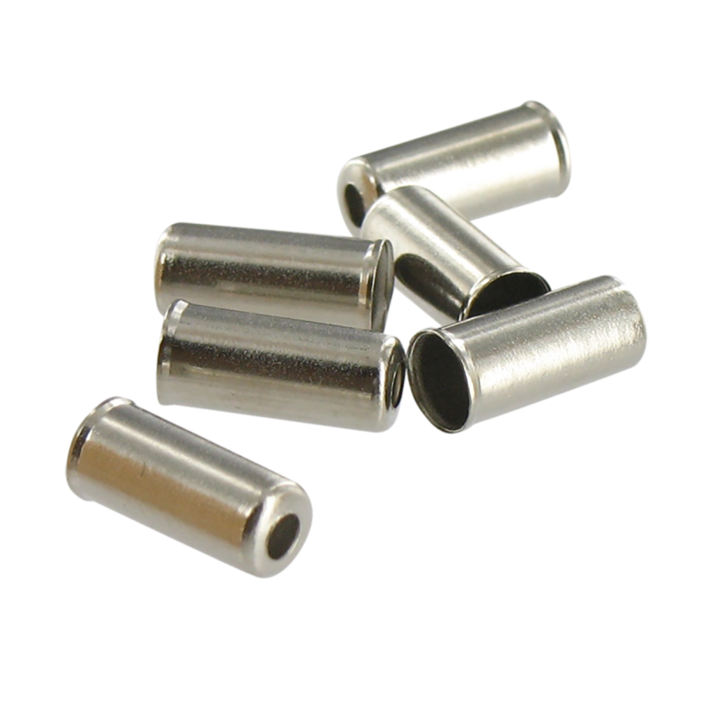 VAR | Cable housing ferrules 4 mm, chrome plating - 200 pcs / bottle