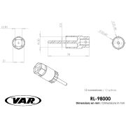 VAR | Cassette remover with guide for Shimano Hyperglide - carded