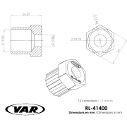 VAR | Cassette remover for Campagnolo, Shimano UG, Sachs Aris - carded