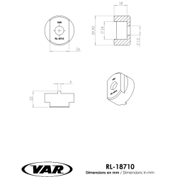 VAR | 2 notch freewheel remover for single speed freewheel - moped