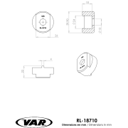 VAR | Démonte roue-libre 2 ergots roue libre mono vitesse