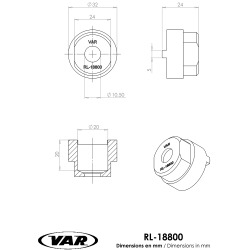 VAR | 2 notch freewheel remover for Cyclo - Regina 4/5/6 speed