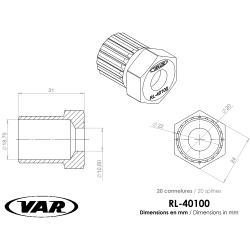 VAR | Freewheel remover for Regina, Zeus & Atom - carded