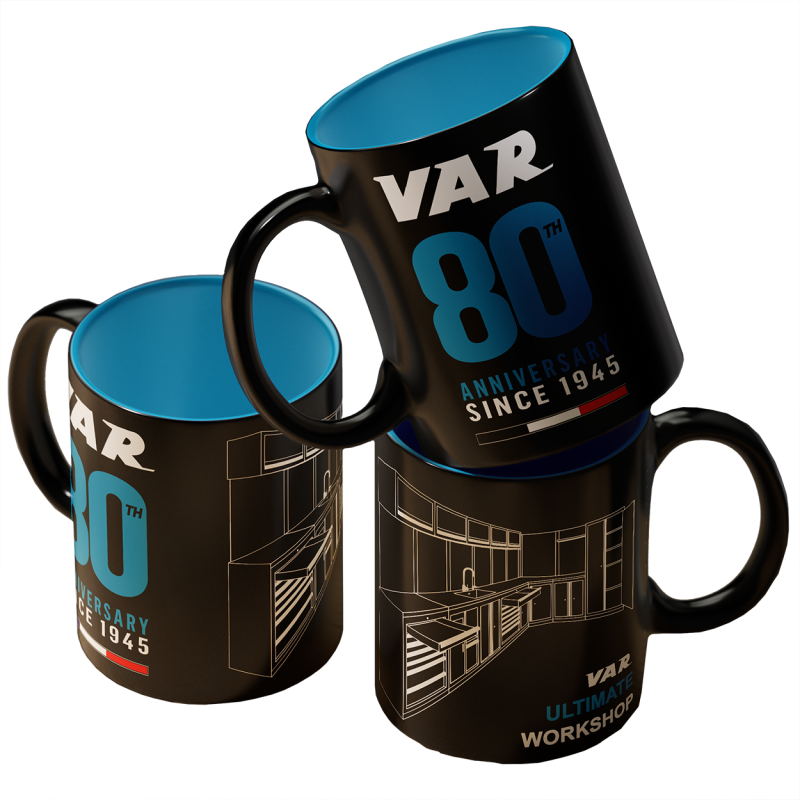 VAR | VAR Mug black and blue - "80th anniversary" Edition
